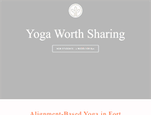 Tablet Screenshot of 3treeyoga.com